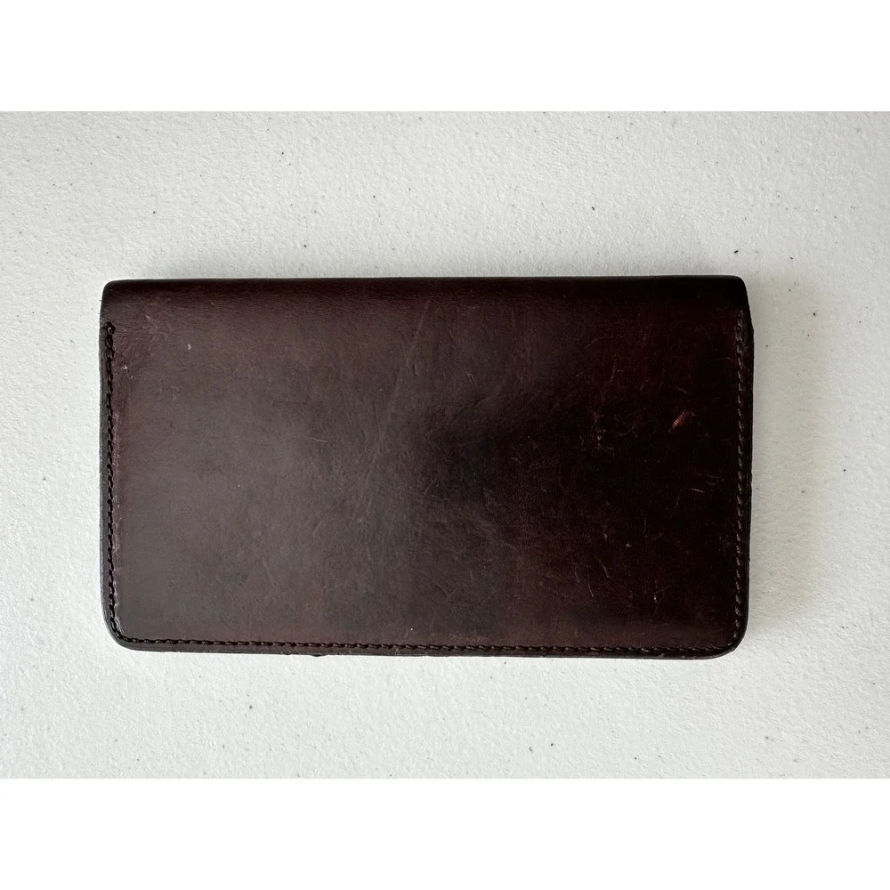 Circa Leathergoods‎ Passport Wallet Case Brown Leather Travel Organizer Pocket